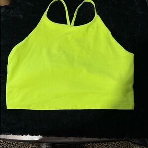 Neon Yellow Old Navy Sports Bra